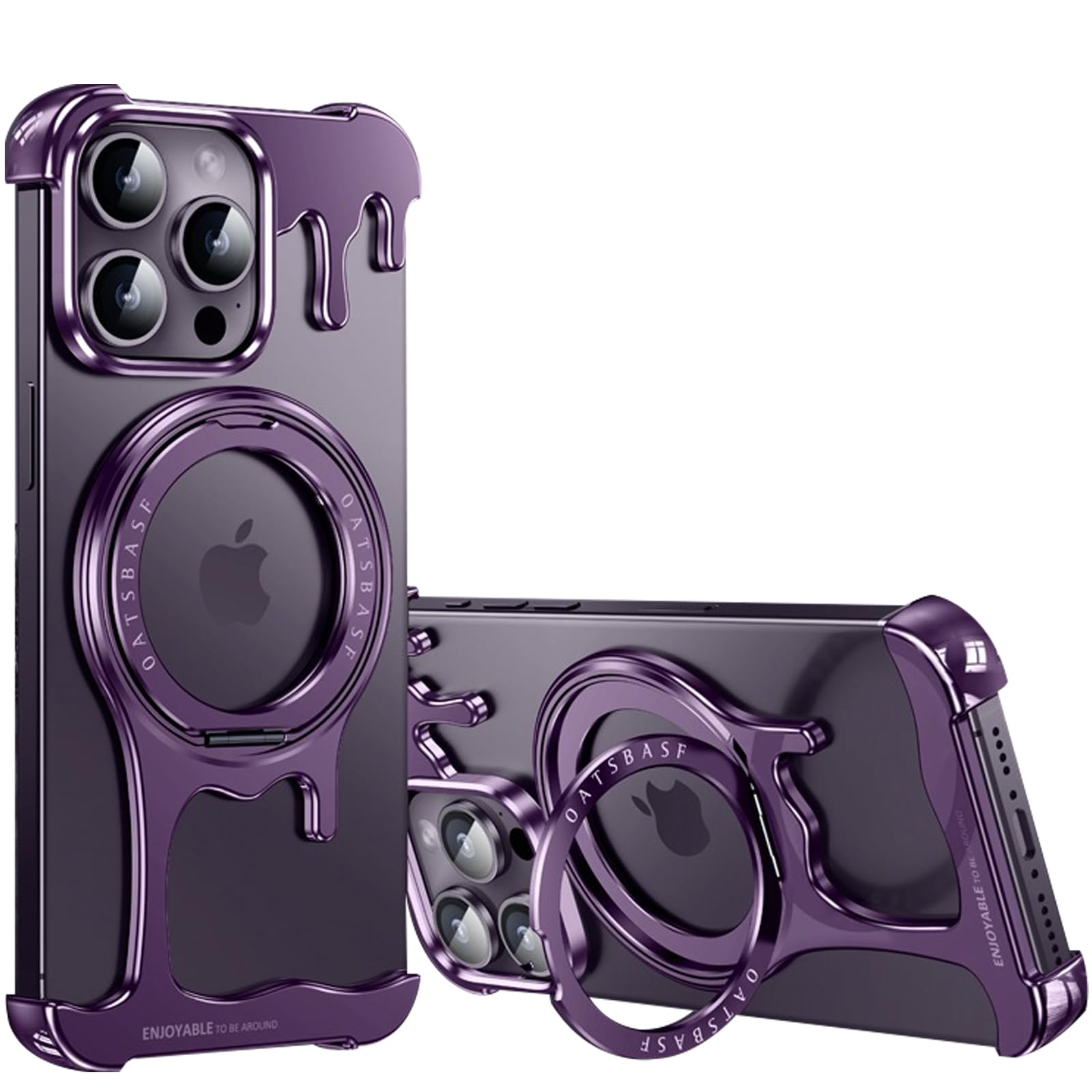 iPhoneアクセサリー STEEL CASE iPhone 16 Series Luxury Z Shape Metal Case – Case24x7.com